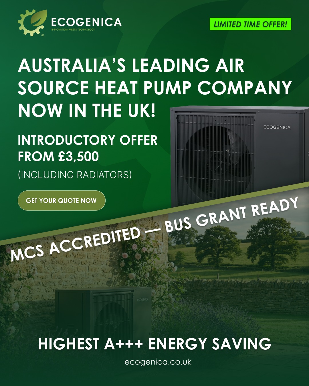 Ecogenica UK Facebook ad from Feb 5, 2026