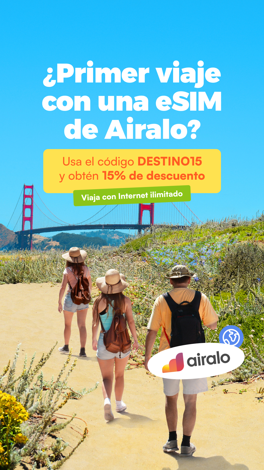 Airalo Global eSIM Store Facebook ad