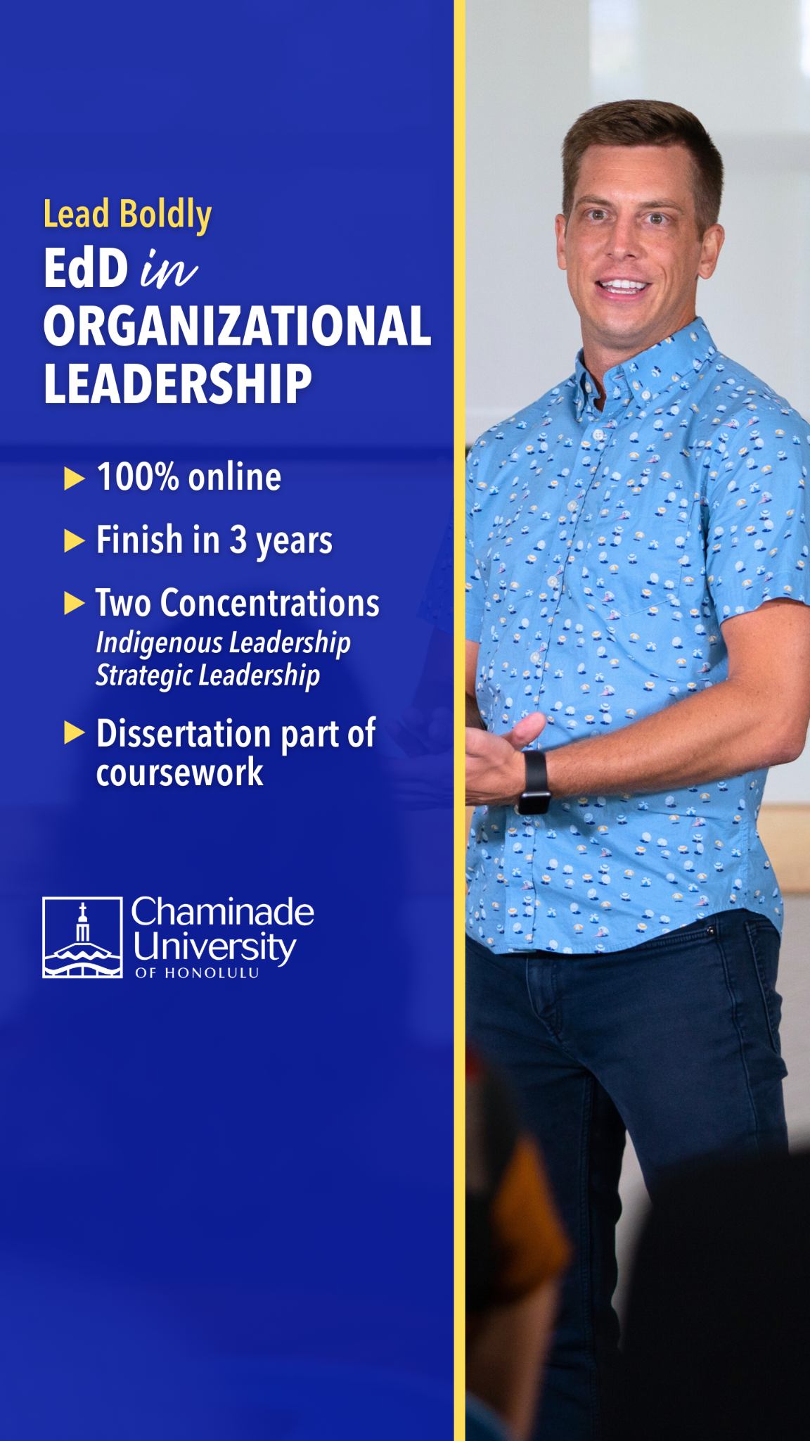 Chaminade University of Honolulu, HI Facebook ad from Apr 10, 2026