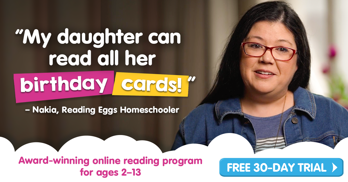 ReadingEggs.com Facebook ad