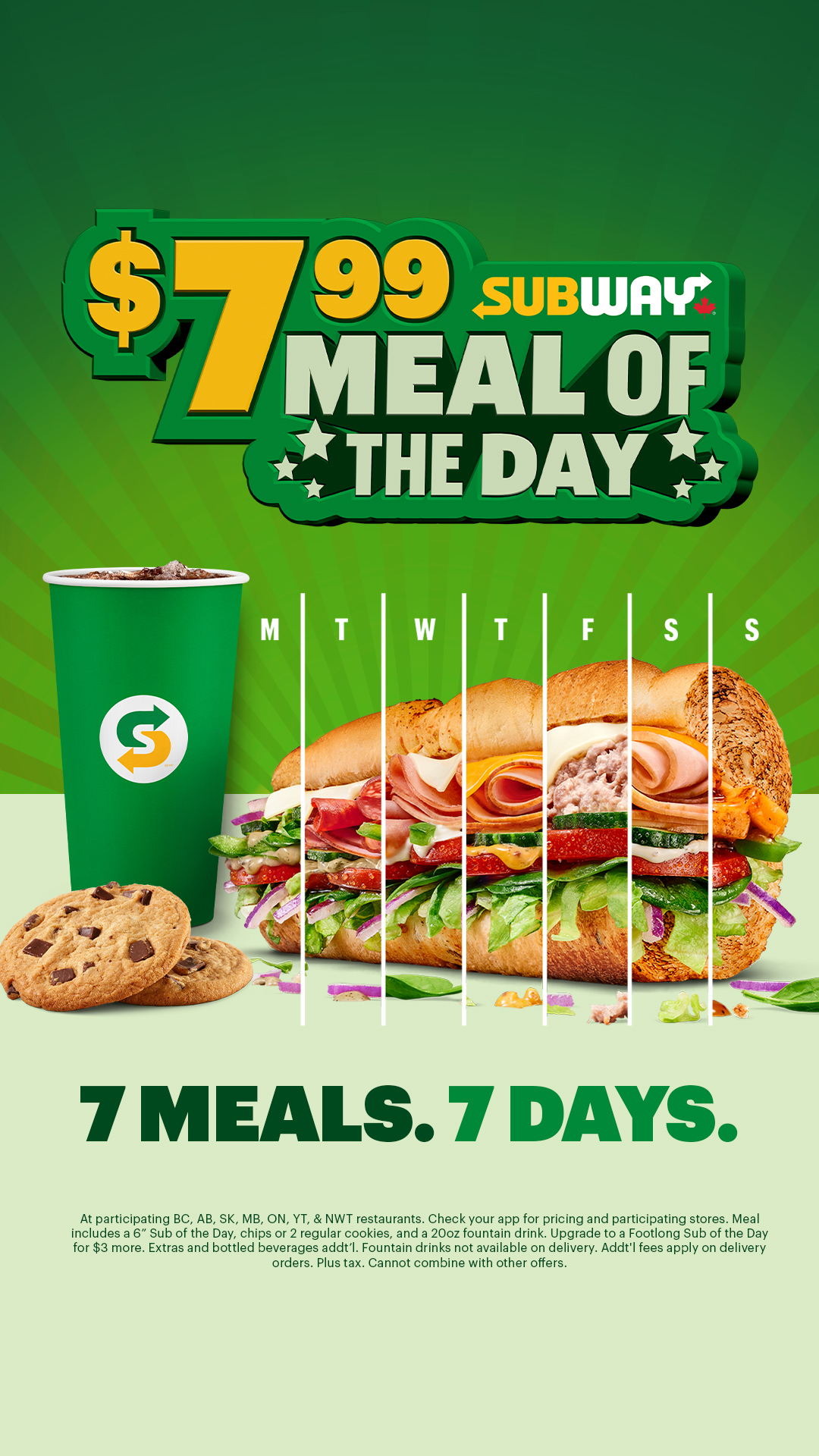 Subway Canada Facebook ad