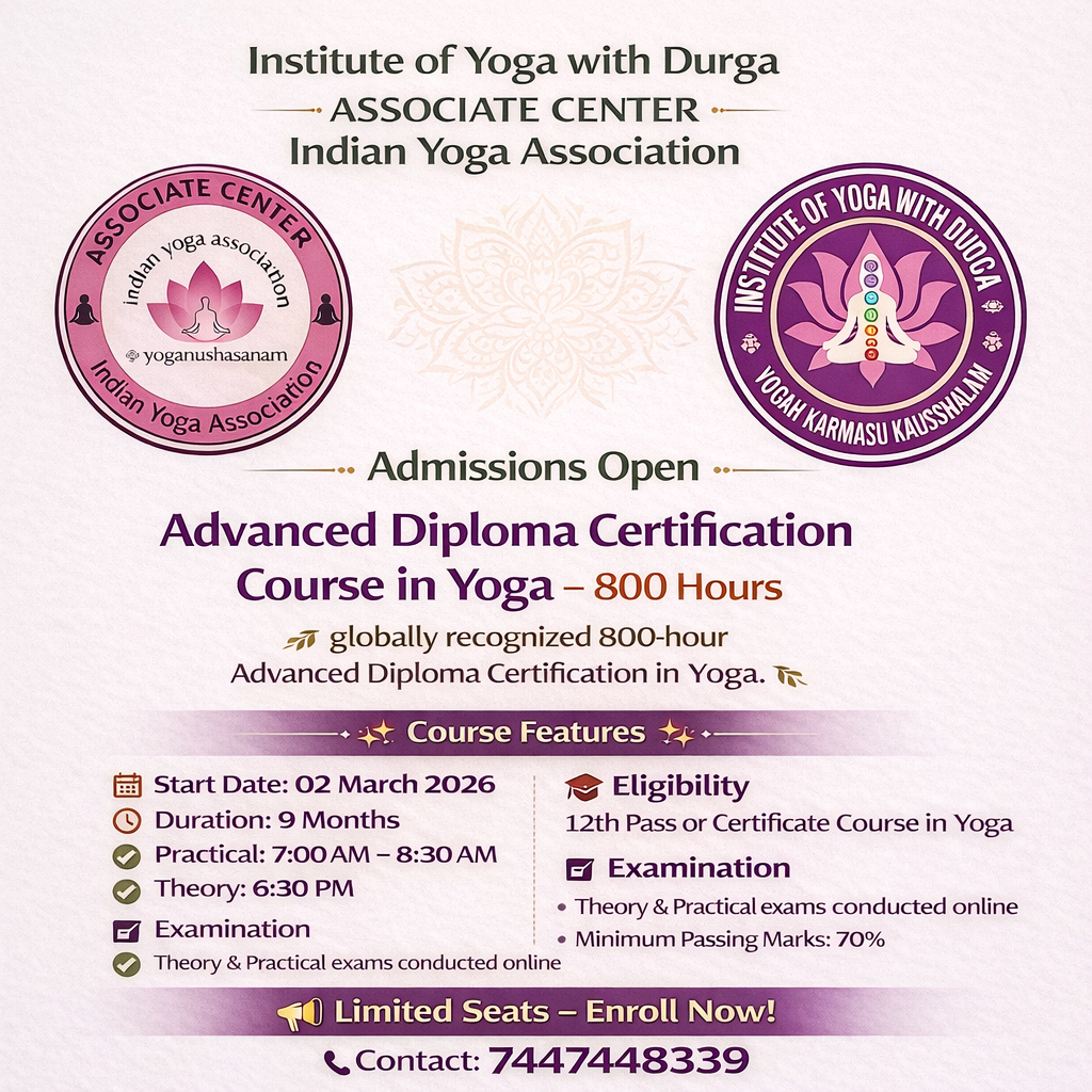 Institute of Yoga with Durga Facebook ad from Mar 20, 2026