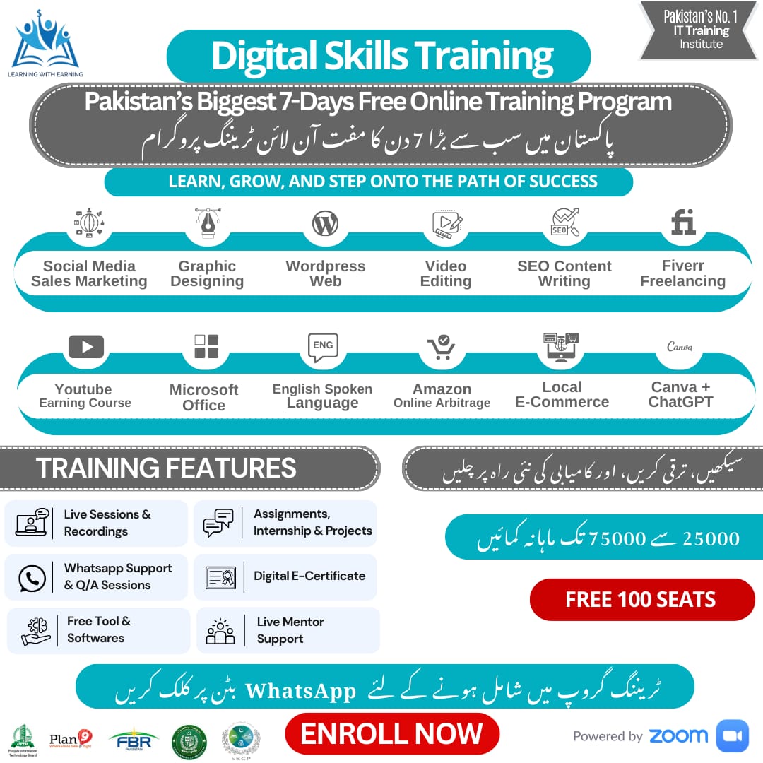 NextStep online Digital skill Academy Facebook ad: Enroll For Free Training