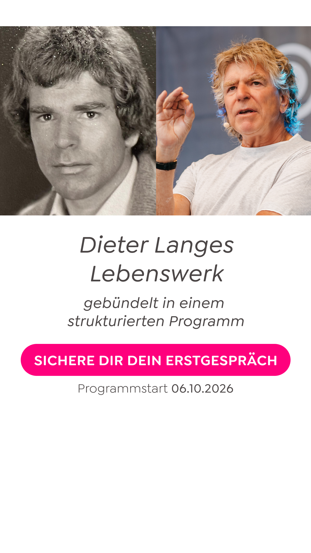 Greator Facebook ad: Die Lebensschule mit Dieter Lange