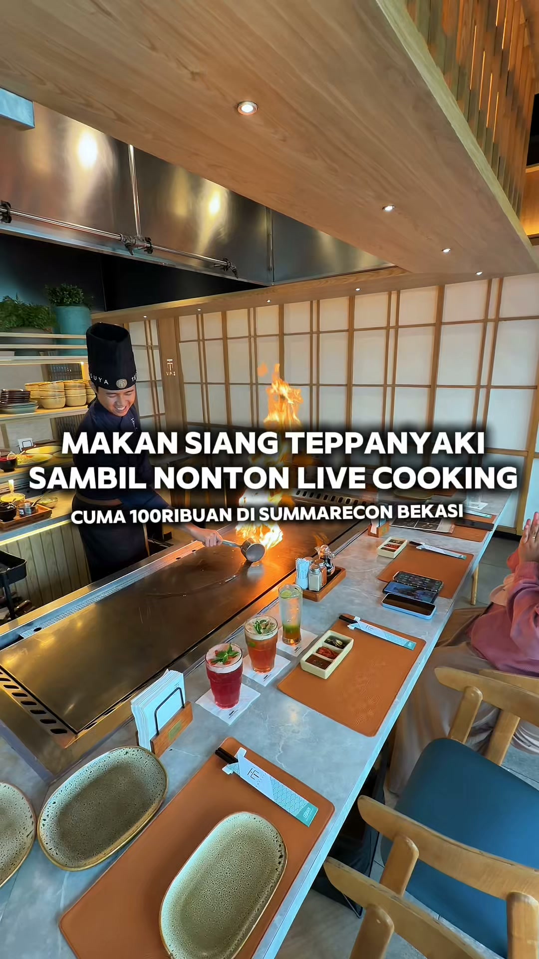 Maison Tatsuya Teppanyaki Facebook ad: Makan Siang Teppanyaki Live Cooking mulai 100ribuan aja