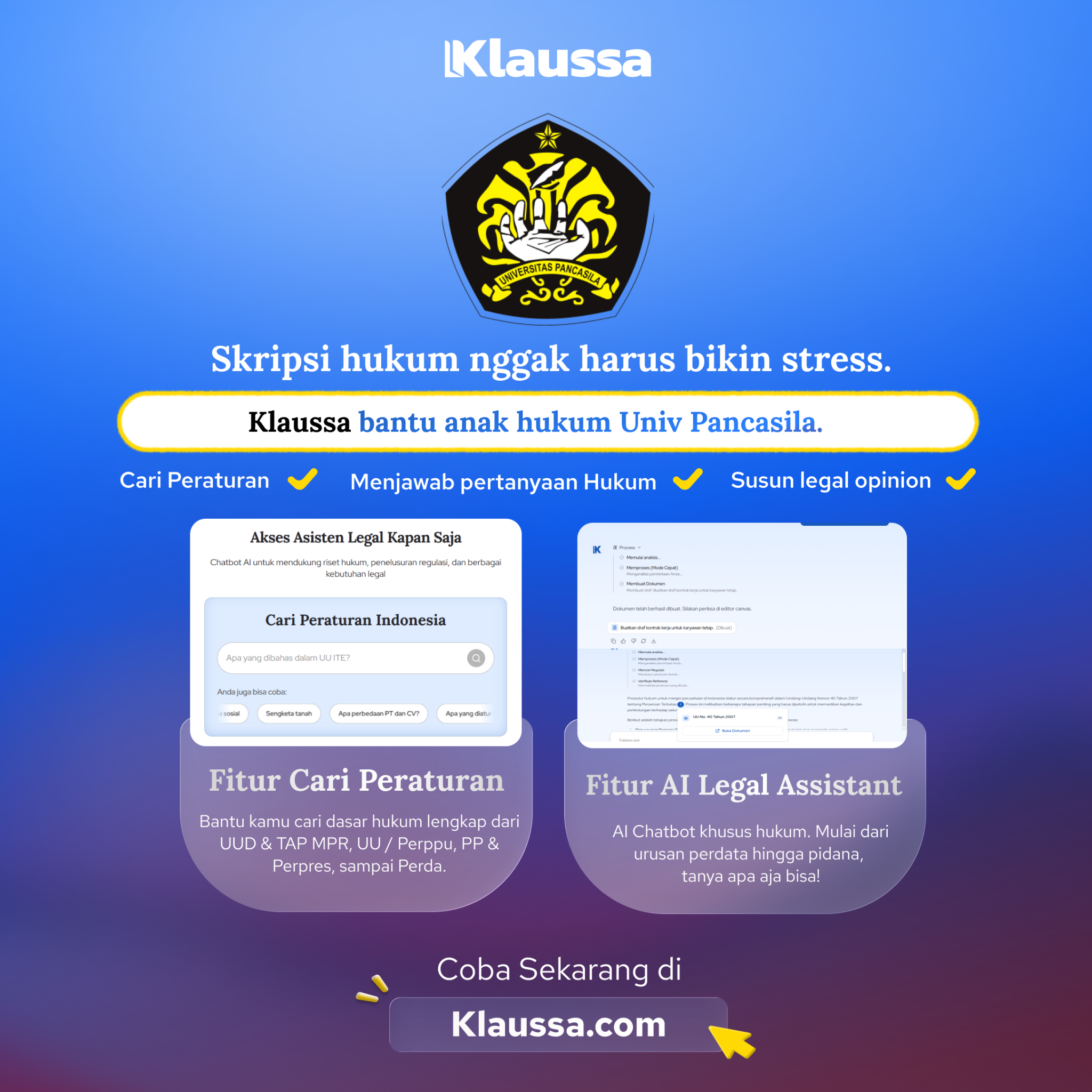Klaussa Indonesia Facebook ad from Mar 27, 2026