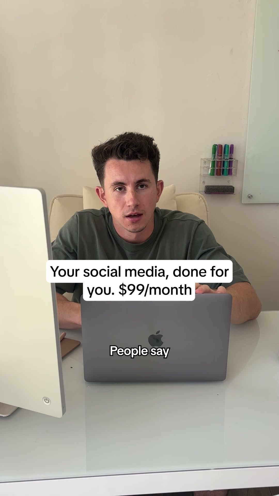 Feedbird Facebook ad: Social media, handled - $99/mo