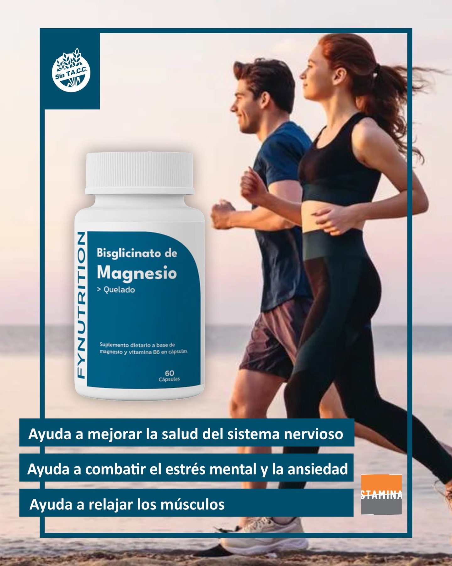 Stamina.tuc Facebook ad: Los suplementos que potencian tu día a día