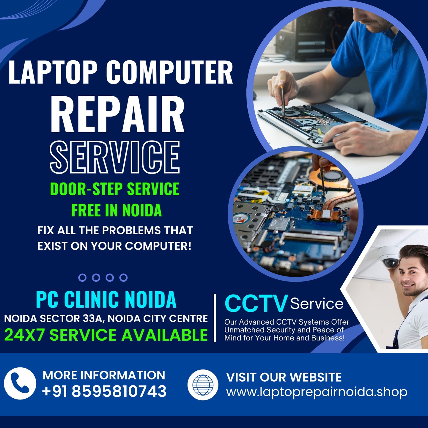 PC CLINIC NOIDA Facebook ad: Connect with PC CLINIC NOIDA