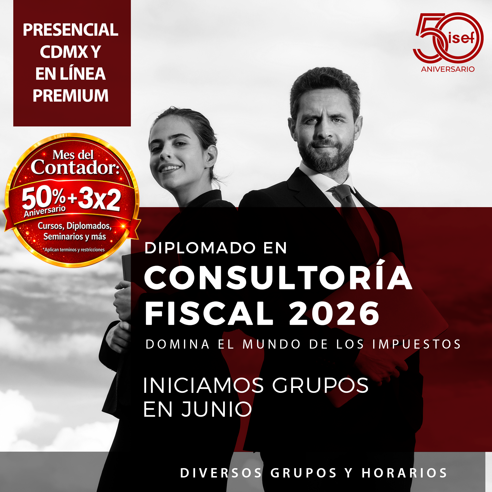 ISEF -  Instituto Superior de Estudios Fiscales A.C. Facebook ad