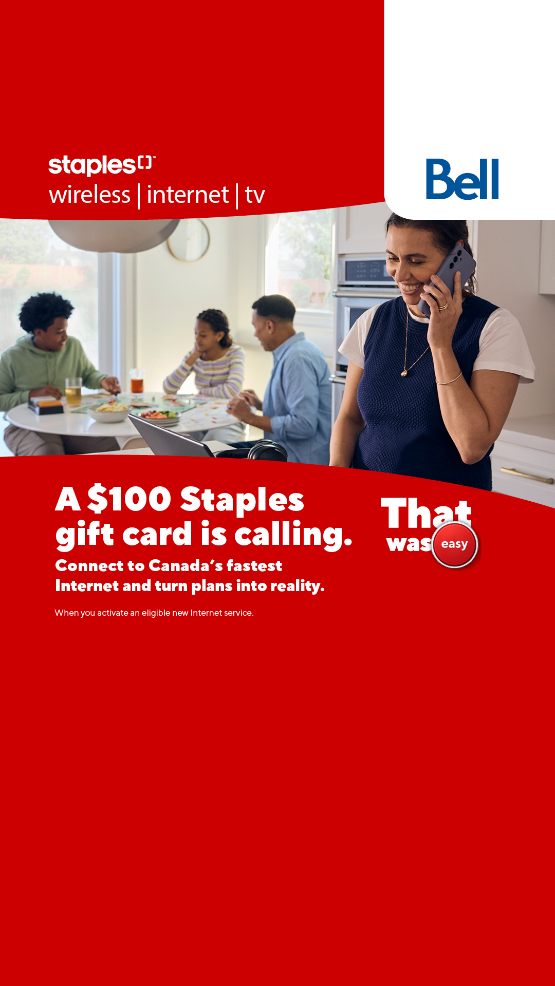 Staples Canada Facebook ad