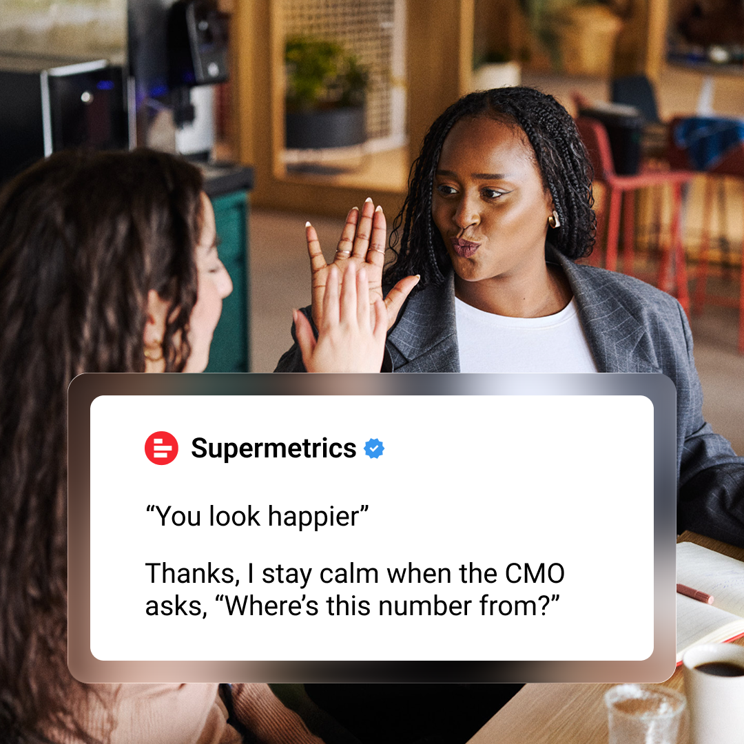 Supermetrics Facebook ad