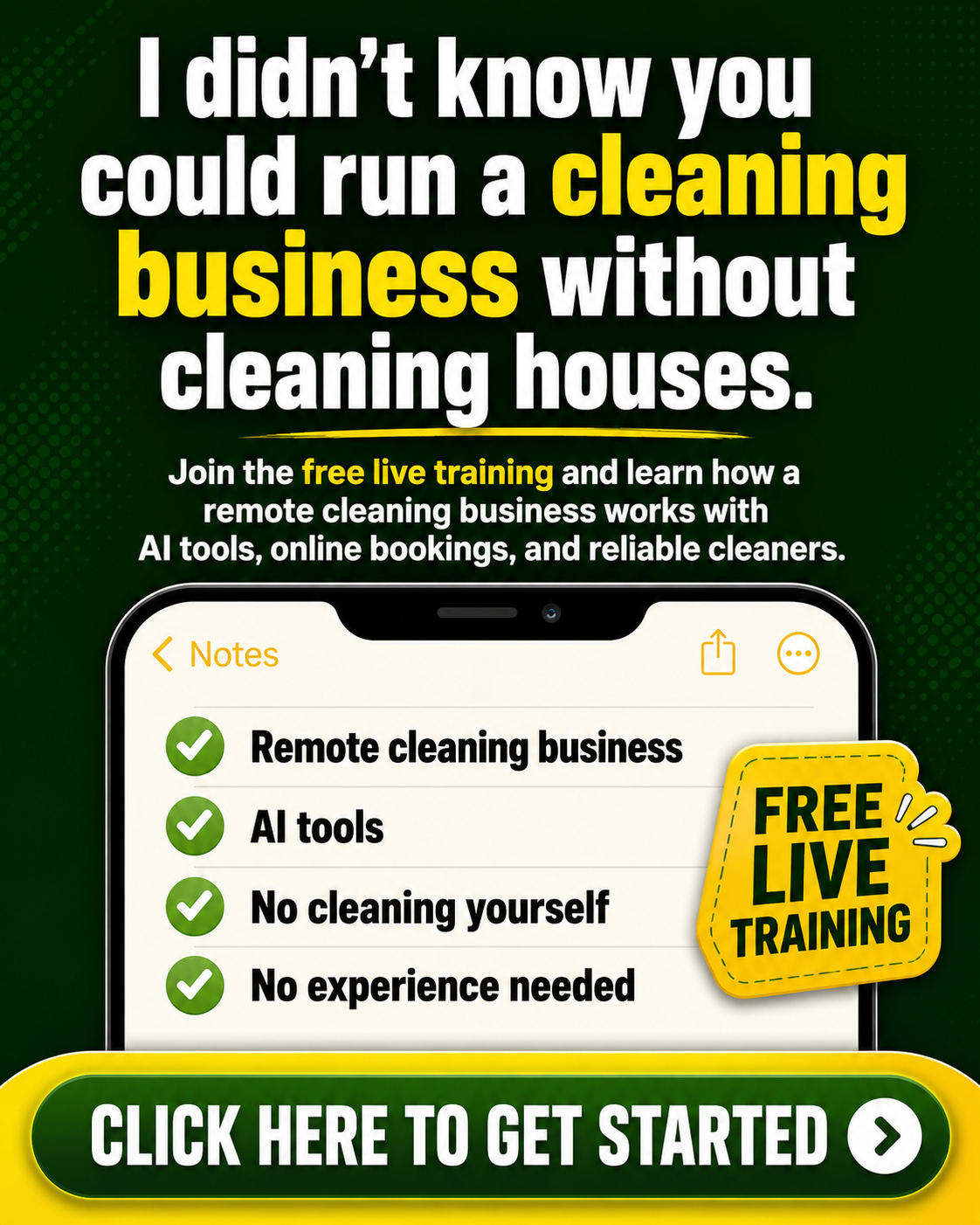 TheHartzogs Facebook ad: Tap the $375B Cleaning Industry