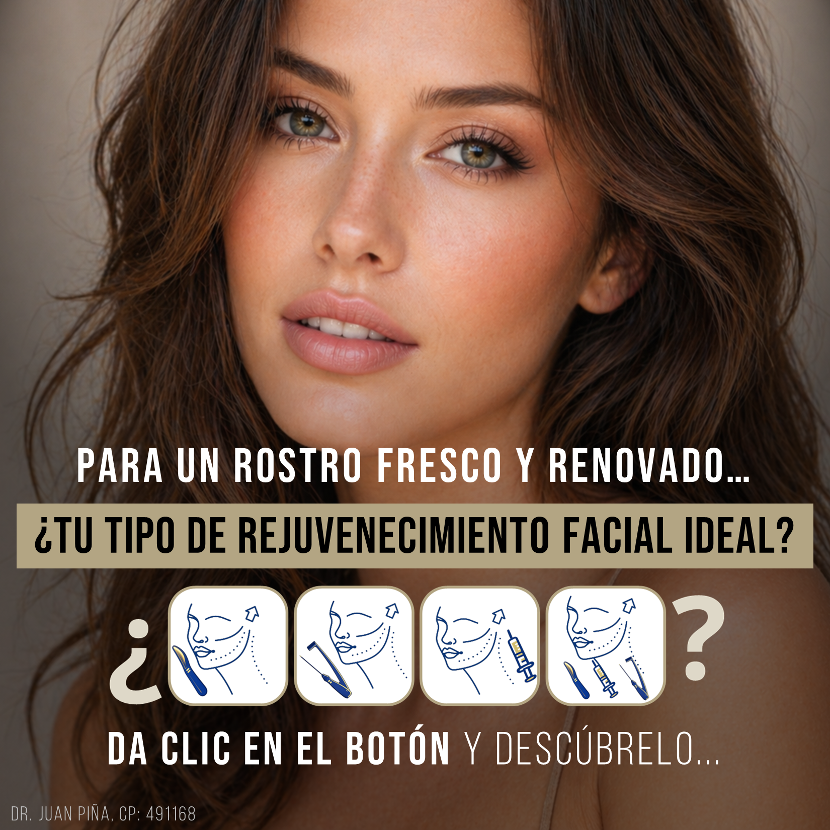 Dr. Piña Cirugía Plastica Facial Facebook ad: ¿Cuál es tu Lifting Facial ideal?