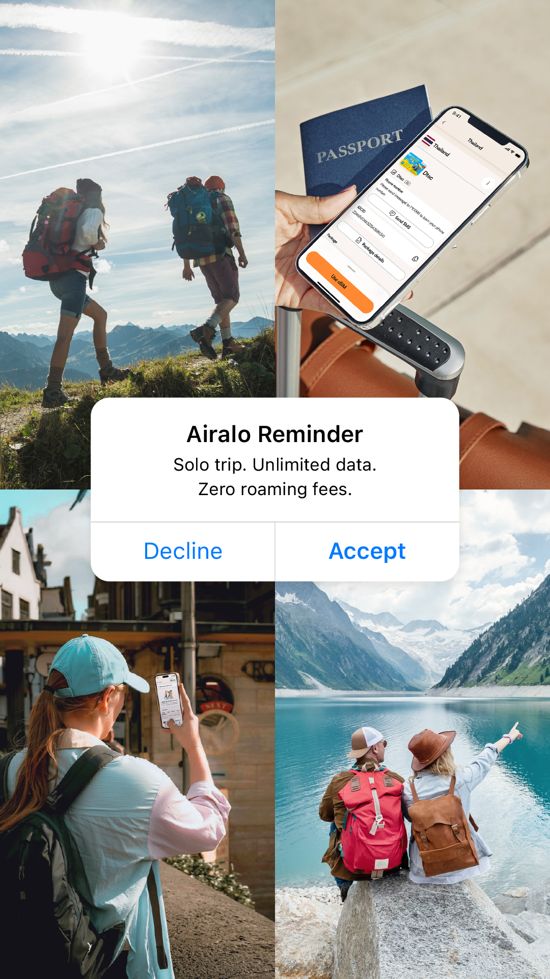 Airalo Global eSIM Store Facebook ad