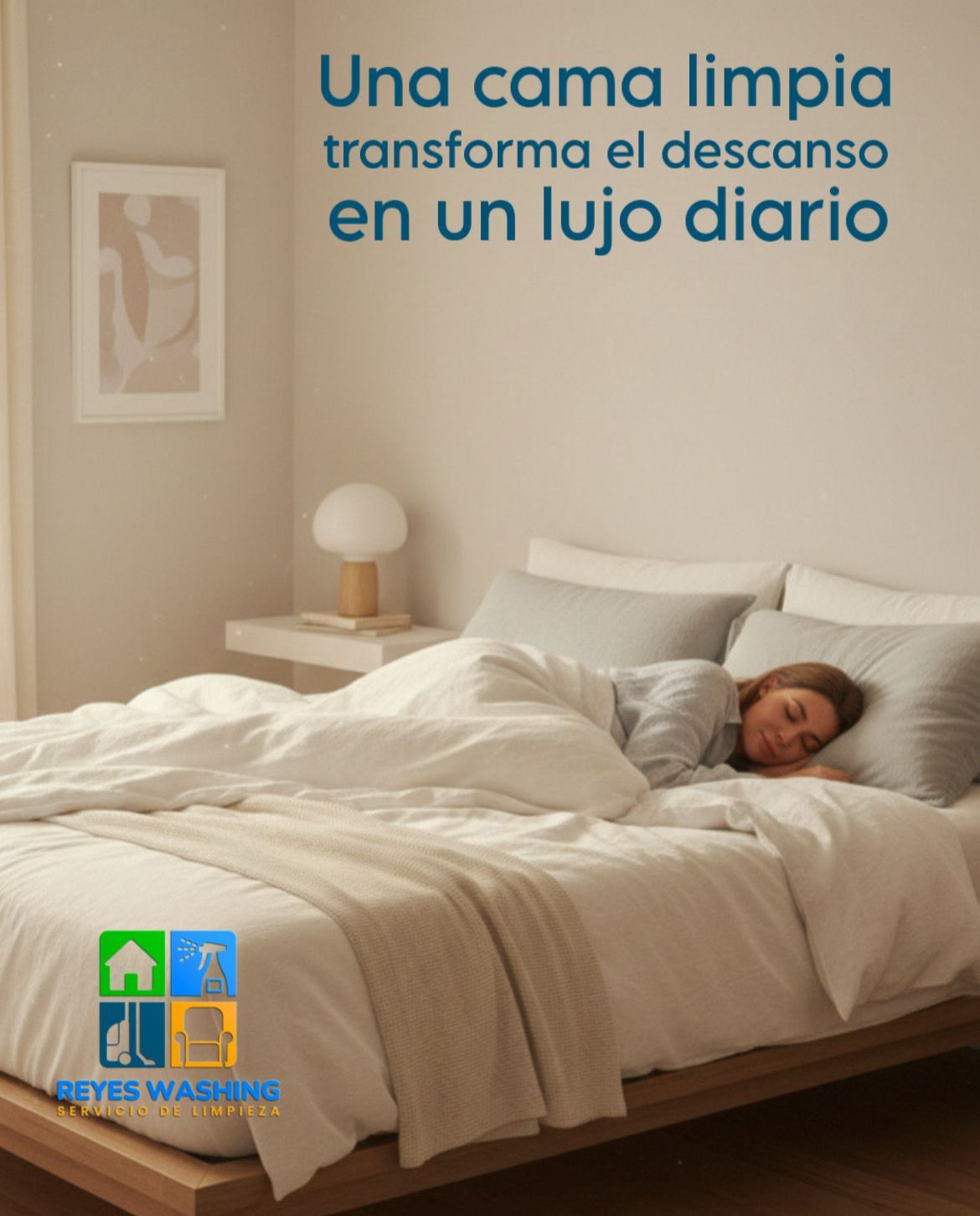 Servicios de limpieza Facebook ad: Tu descanso merece un tratamiento VIP