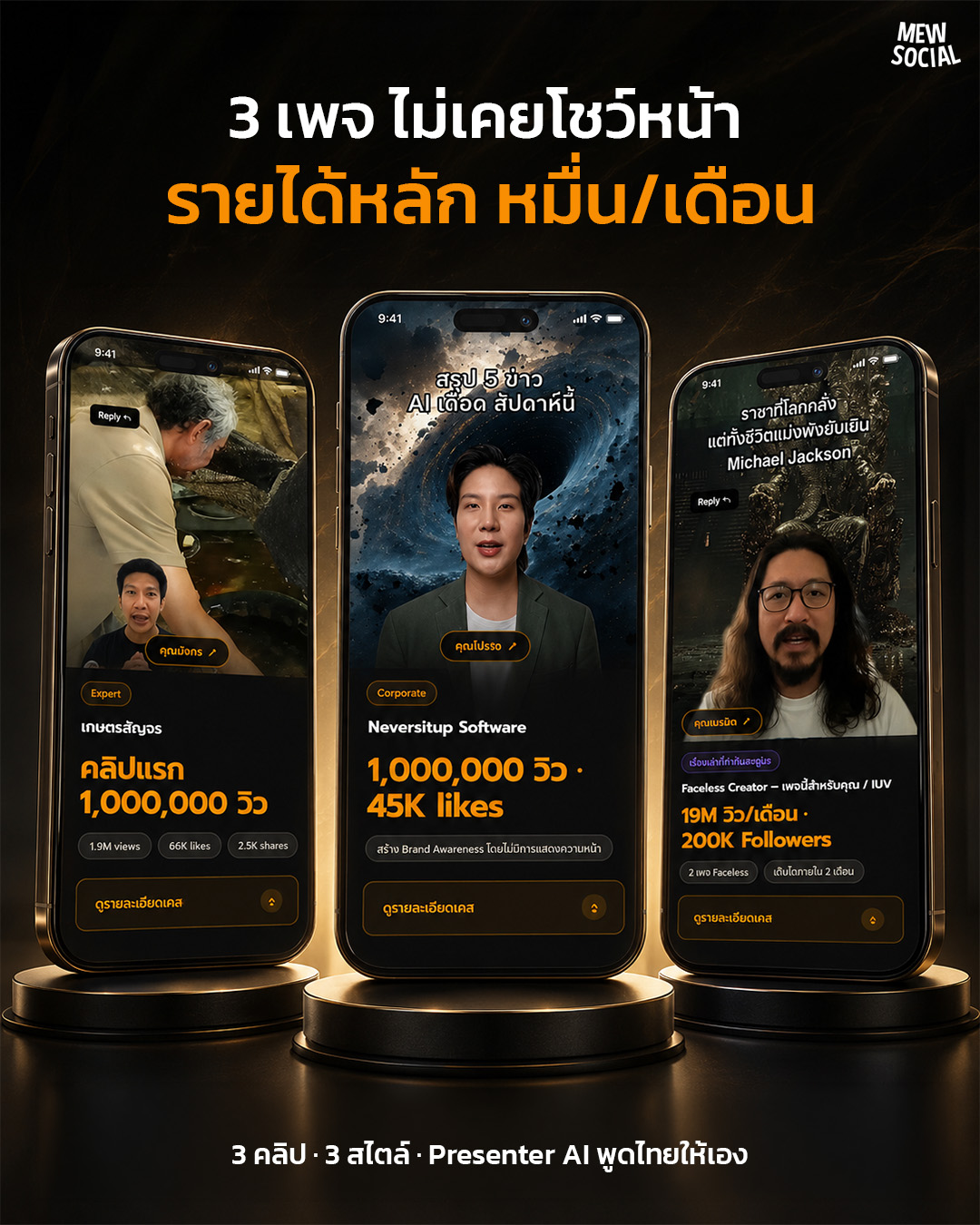 Mew Social Facebook ad
