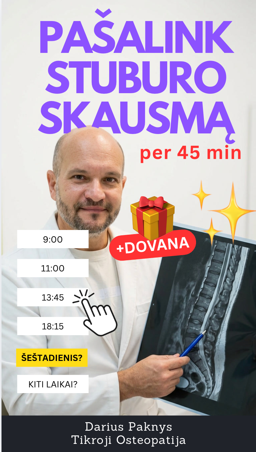 Sveikatingumo ir terapijos centras Facebook ad from Jul 22, 2026