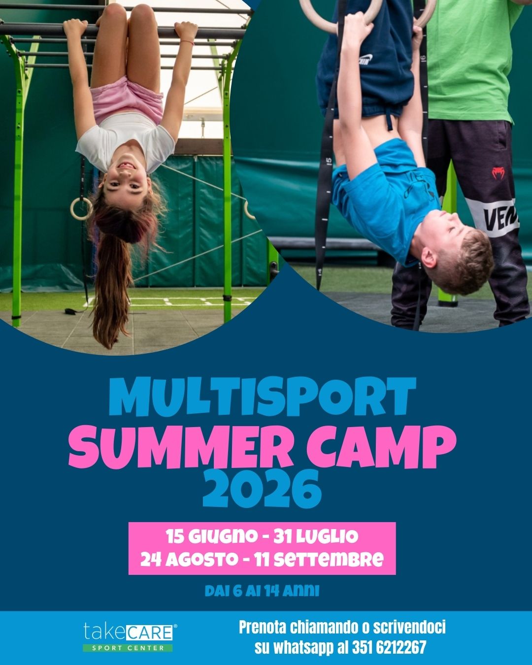 Take Care Sport Center Facebook ad: posti limitati