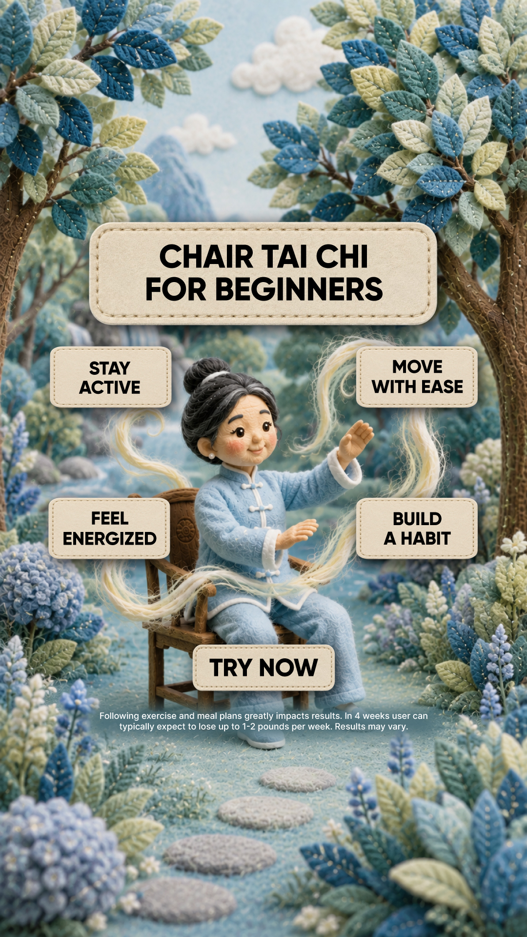 Agata Fitness Facebook ad: Start Chair Tai Chi