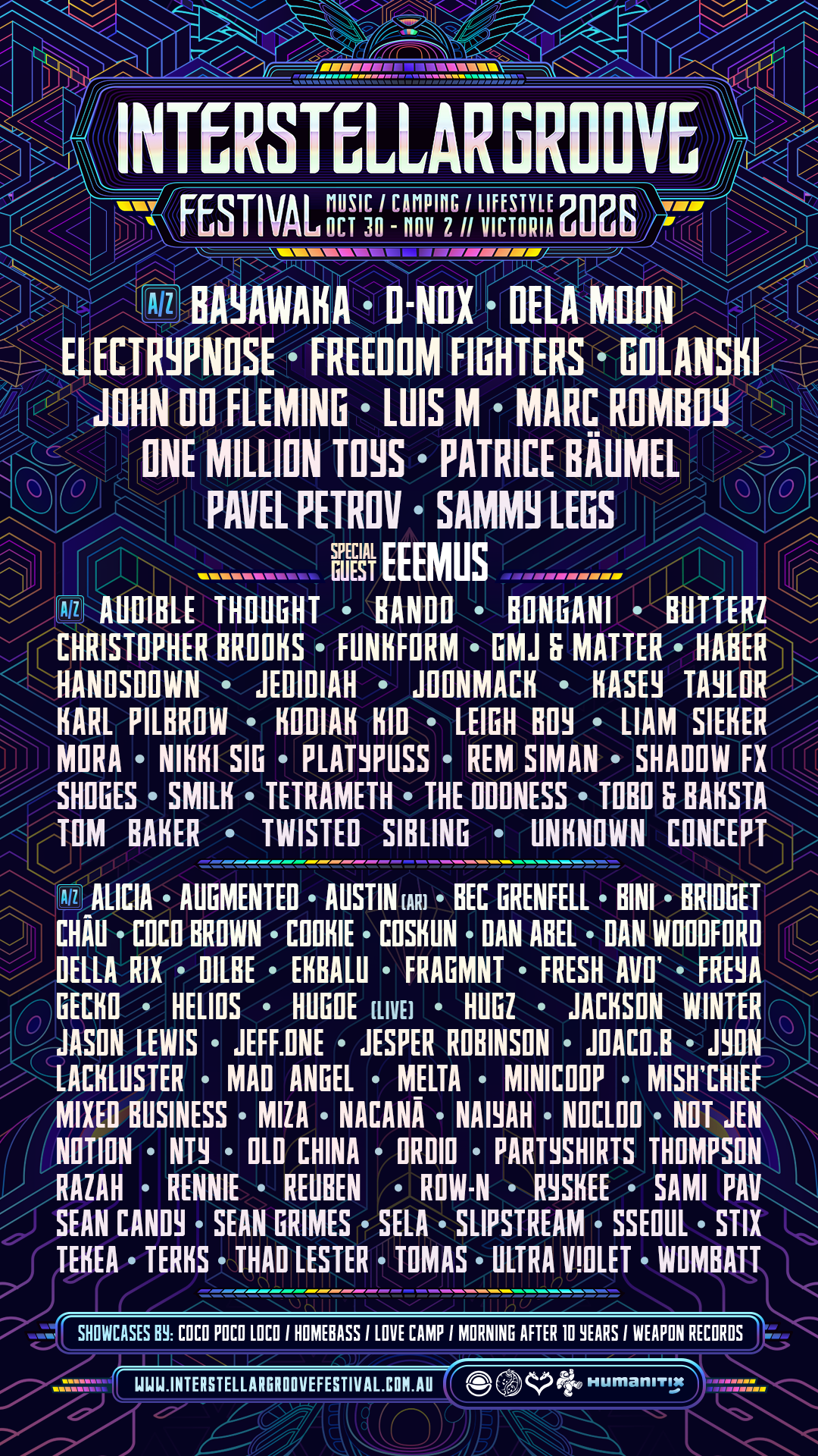 Interstellar Groove Festival Facebook ad from Mar 25, 2026