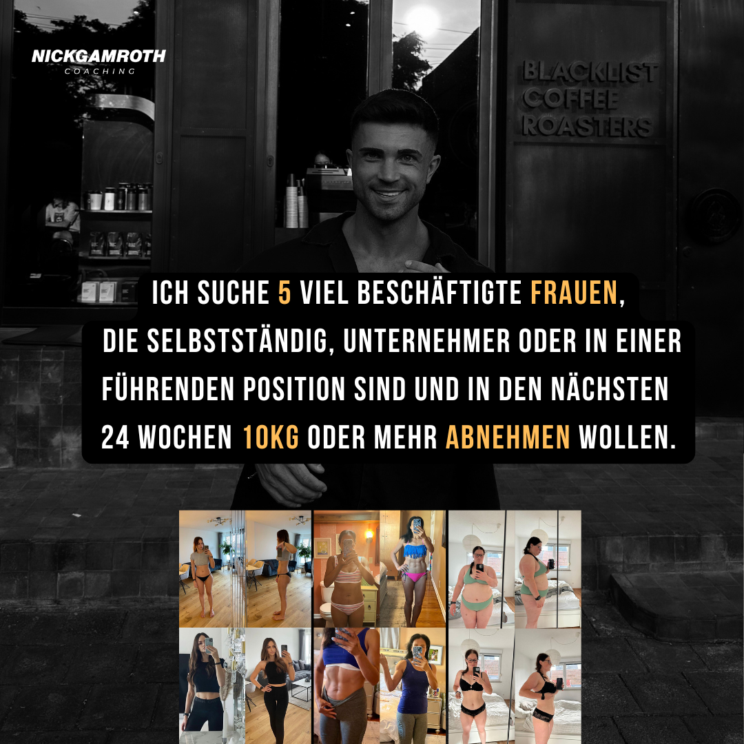 Nick Gamroth Coach Facebook ad: Viel beschäftigte Frauen aufgepasst!
