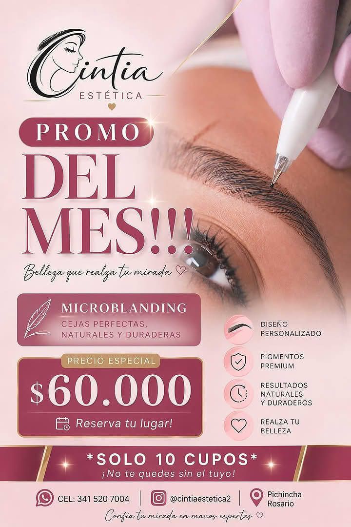 Cintia | Cejas & Estética Rosario Facebook ad: resalta tu mirada sin maquillaje