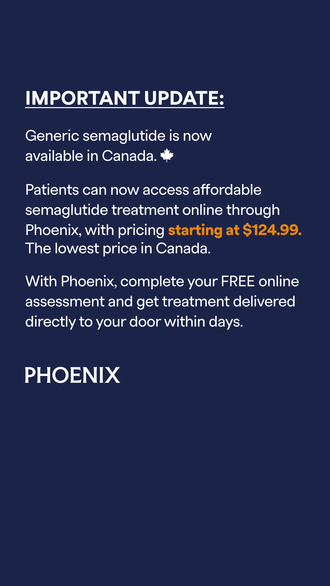 Phoenix Canada Facebook ad