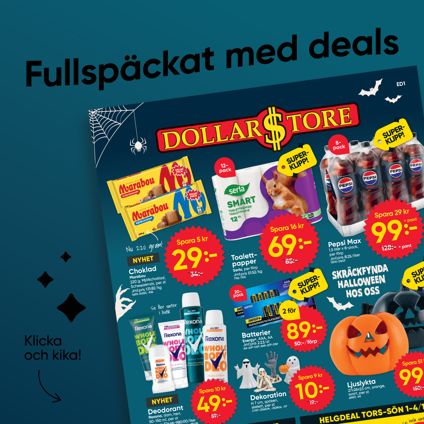 Dollarstore Facebook ad: Se annonsbladet här!