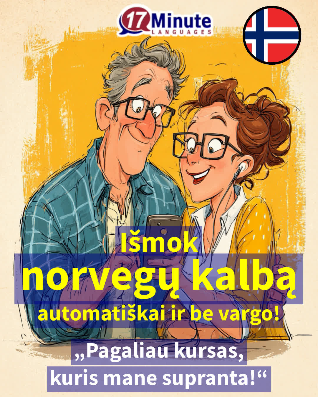 17 Minute Languages Lietuva Facebook ad