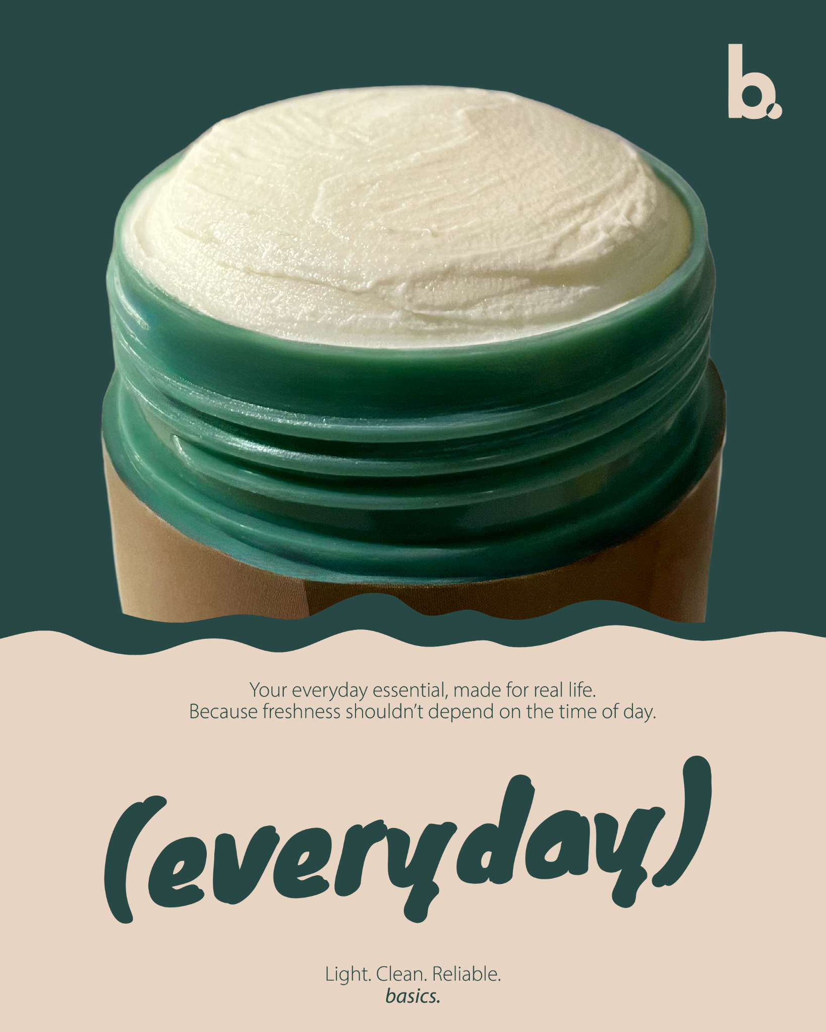 Basicsme Facebook ad: Fresh all day, naturally.