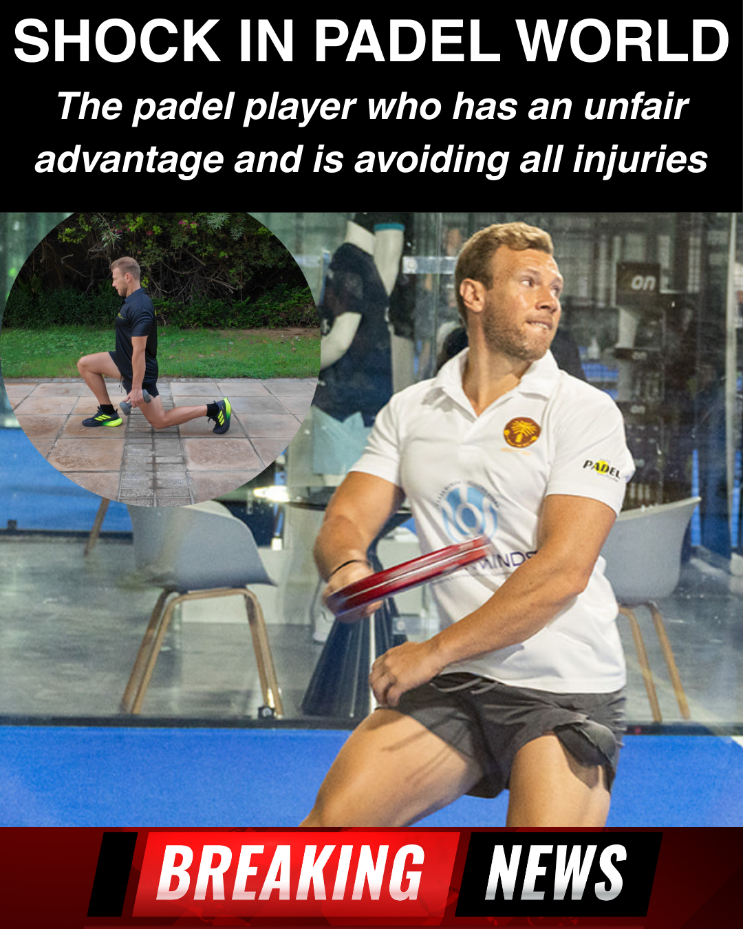 Padel Performance Program Facebook ad: Everyone obsesses over the wrong things in padel.
