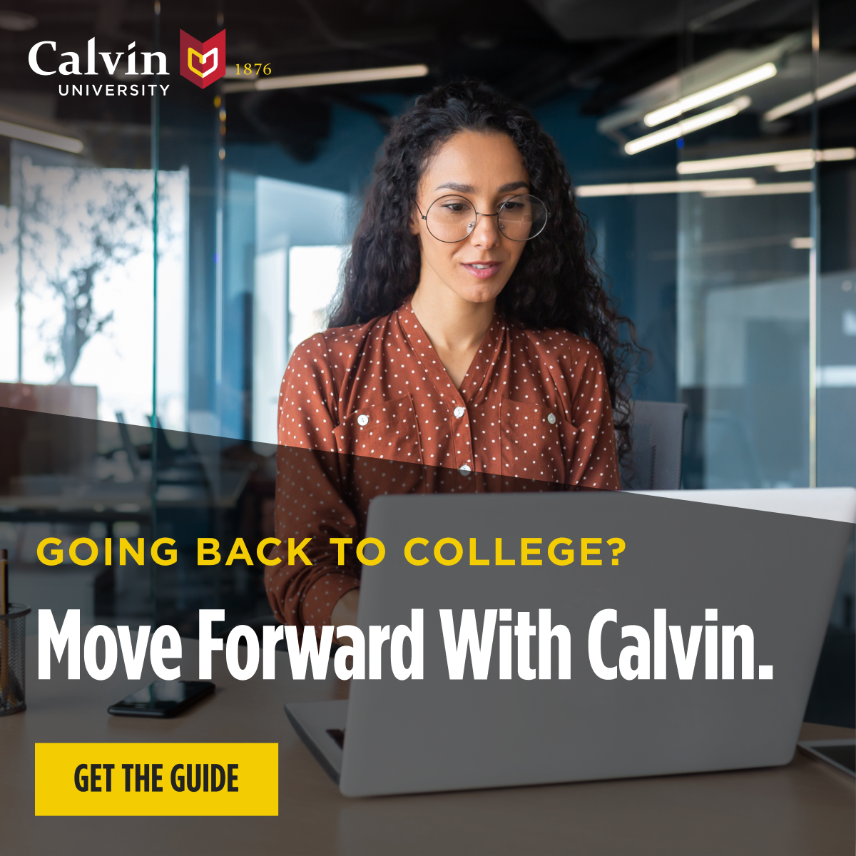 Calvin University Facebook ad