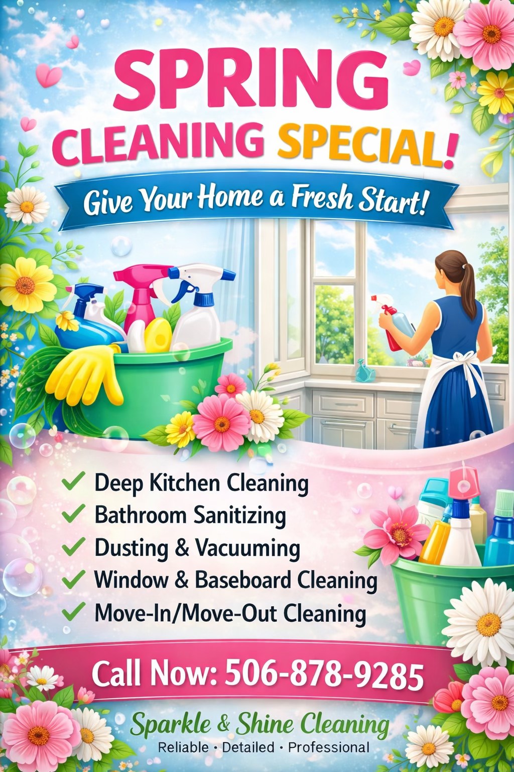 Sparkle and Shine Solutions Facebook ad