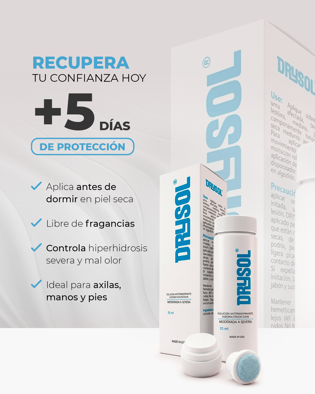 Xerac-Drysol Perú Facebook ad: +5 días de protección real