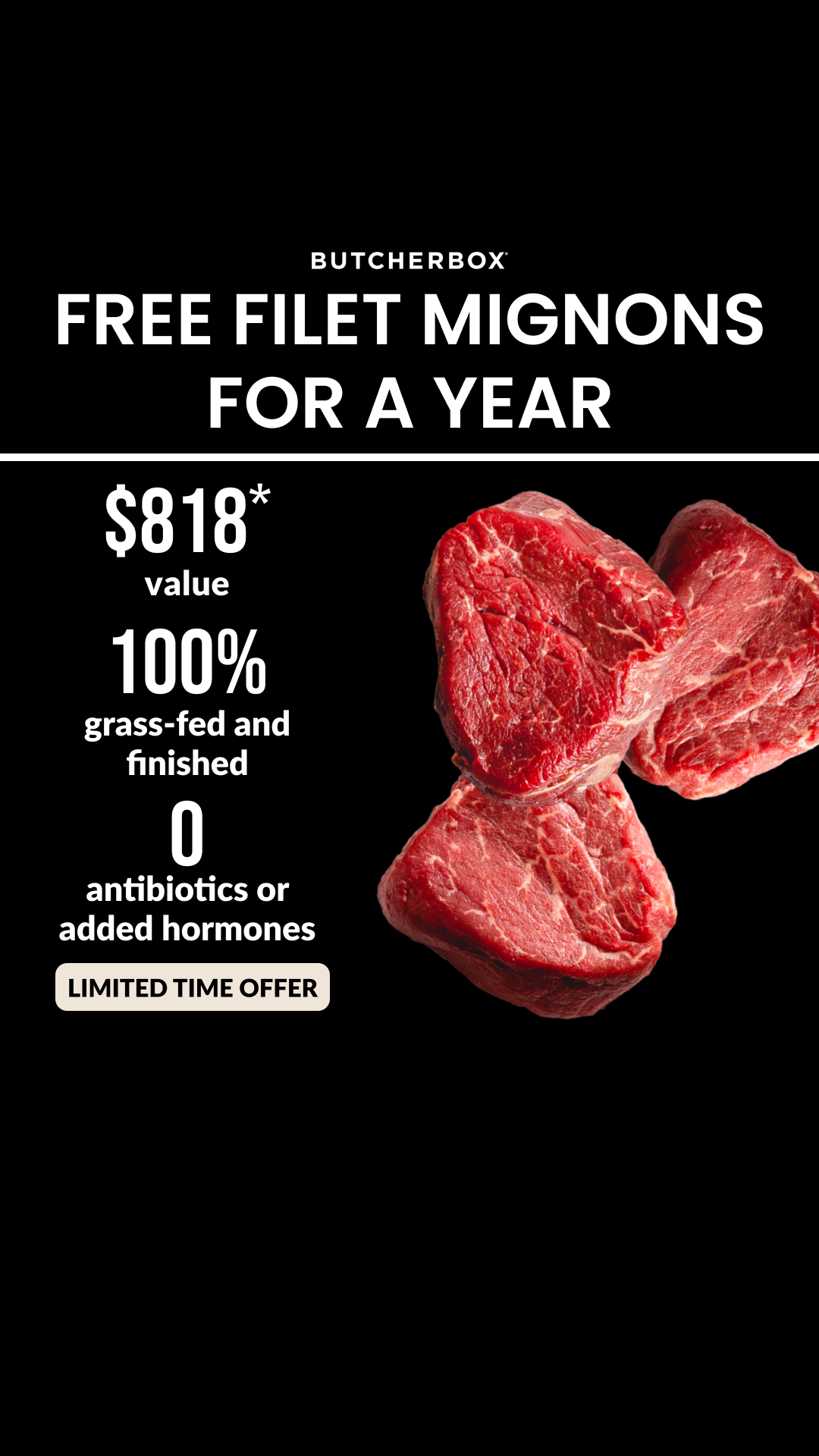 ButcherBox Facebook ad