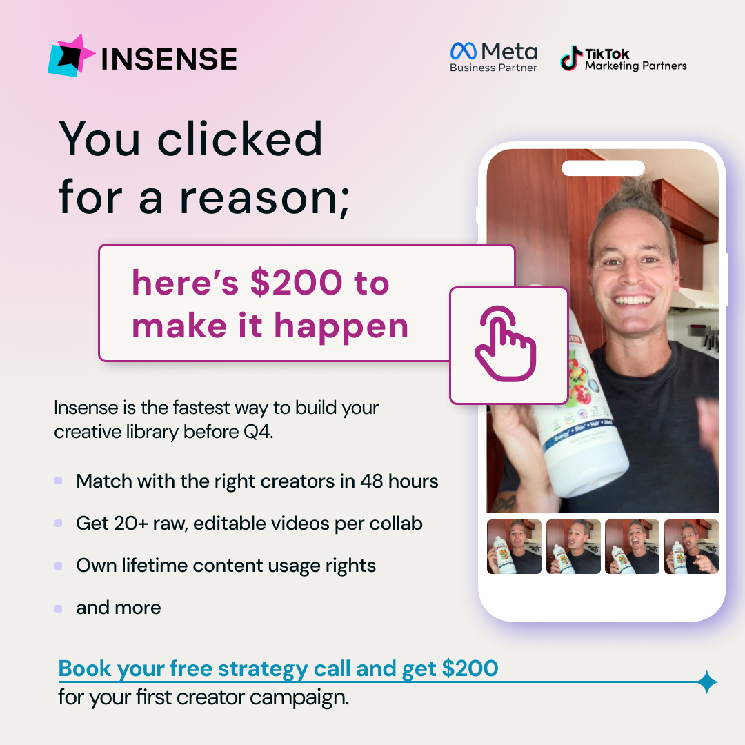 Insense Facebook ad