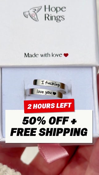 Hope Rings Facebook ad: I F♡cking Love You Ring