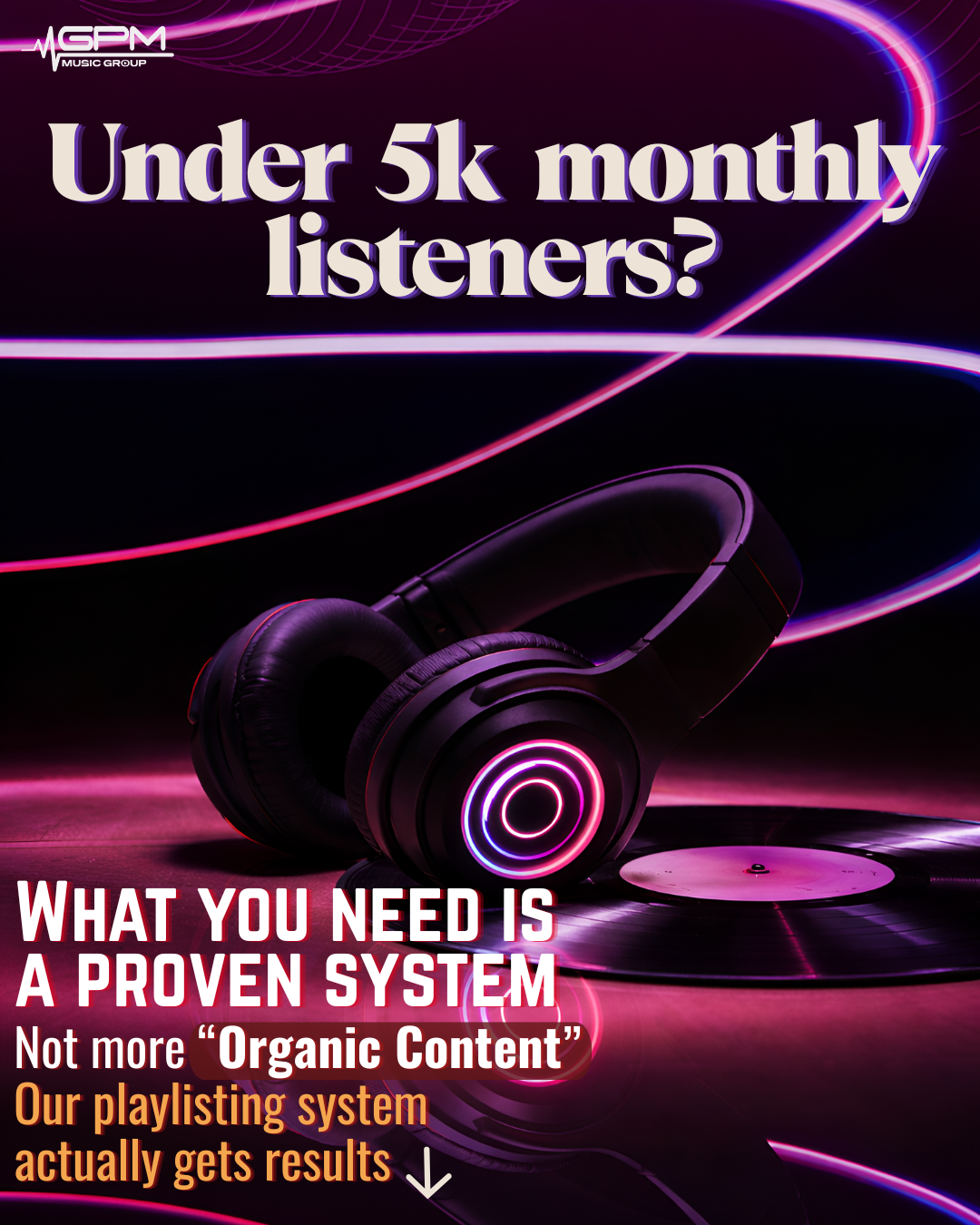 GPM Music Group Facebook ad