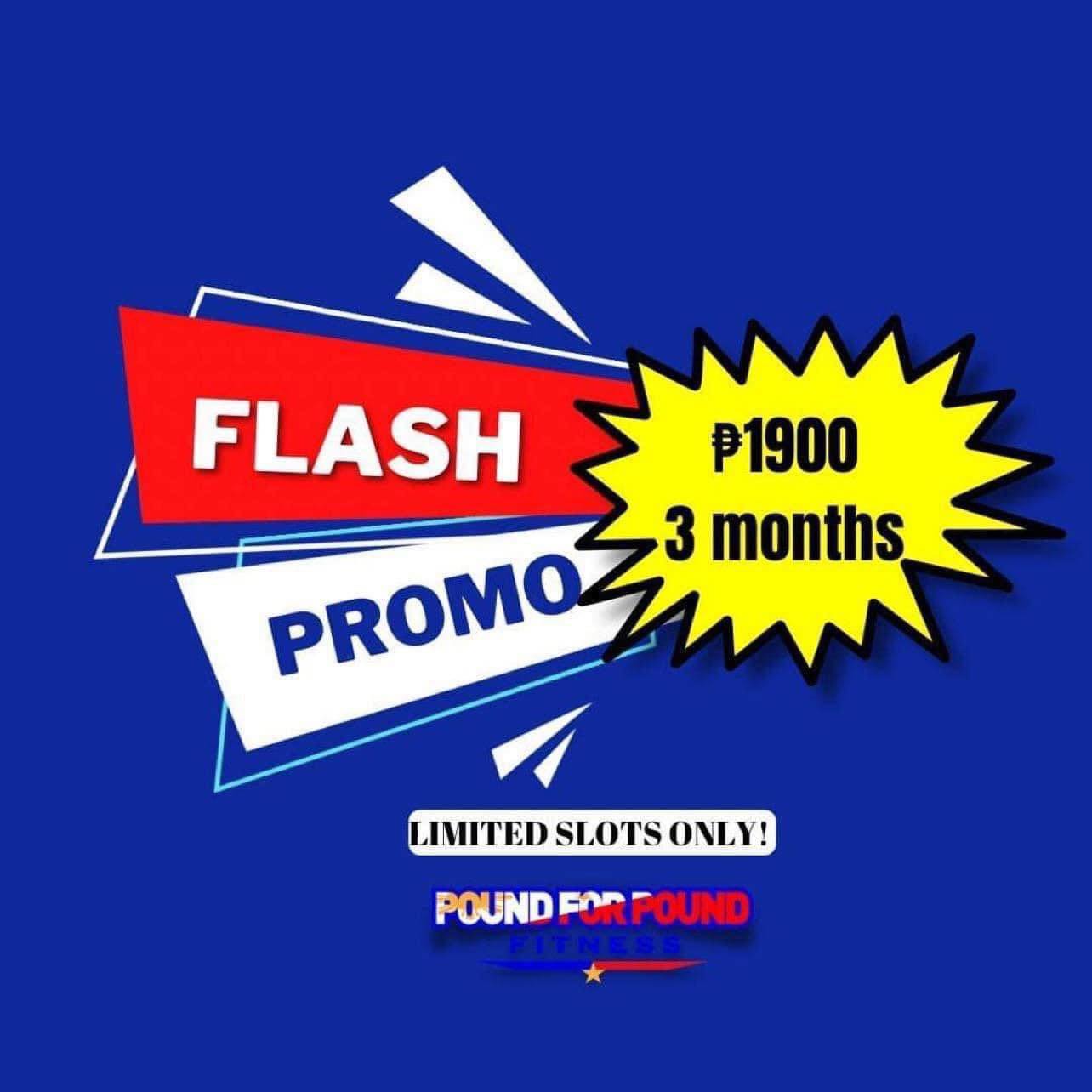 Pound For Pound Fitness Bacolod Facebook ad: FLASH PROMO