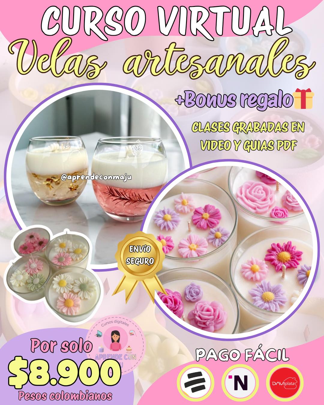 Aprende con maju Facebook ad: POR SOLO $8.900 PESOS SUPER PROMO CURSO VIRTUAL…