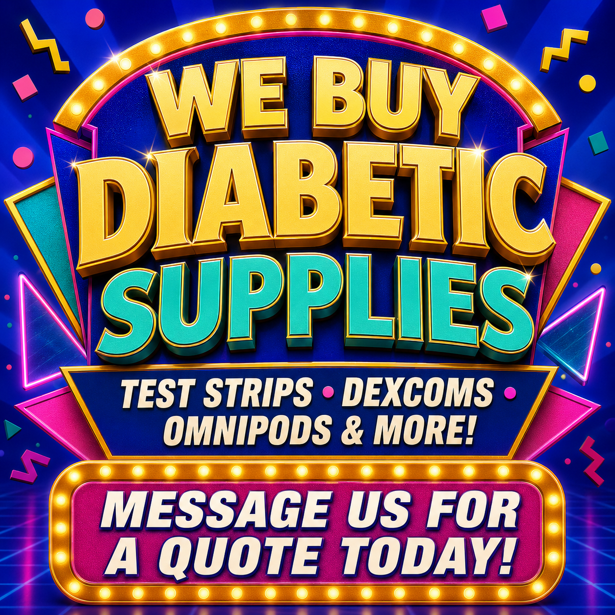 Test Strip Depot- Cash For Diabetic Supplies  Facebook ad