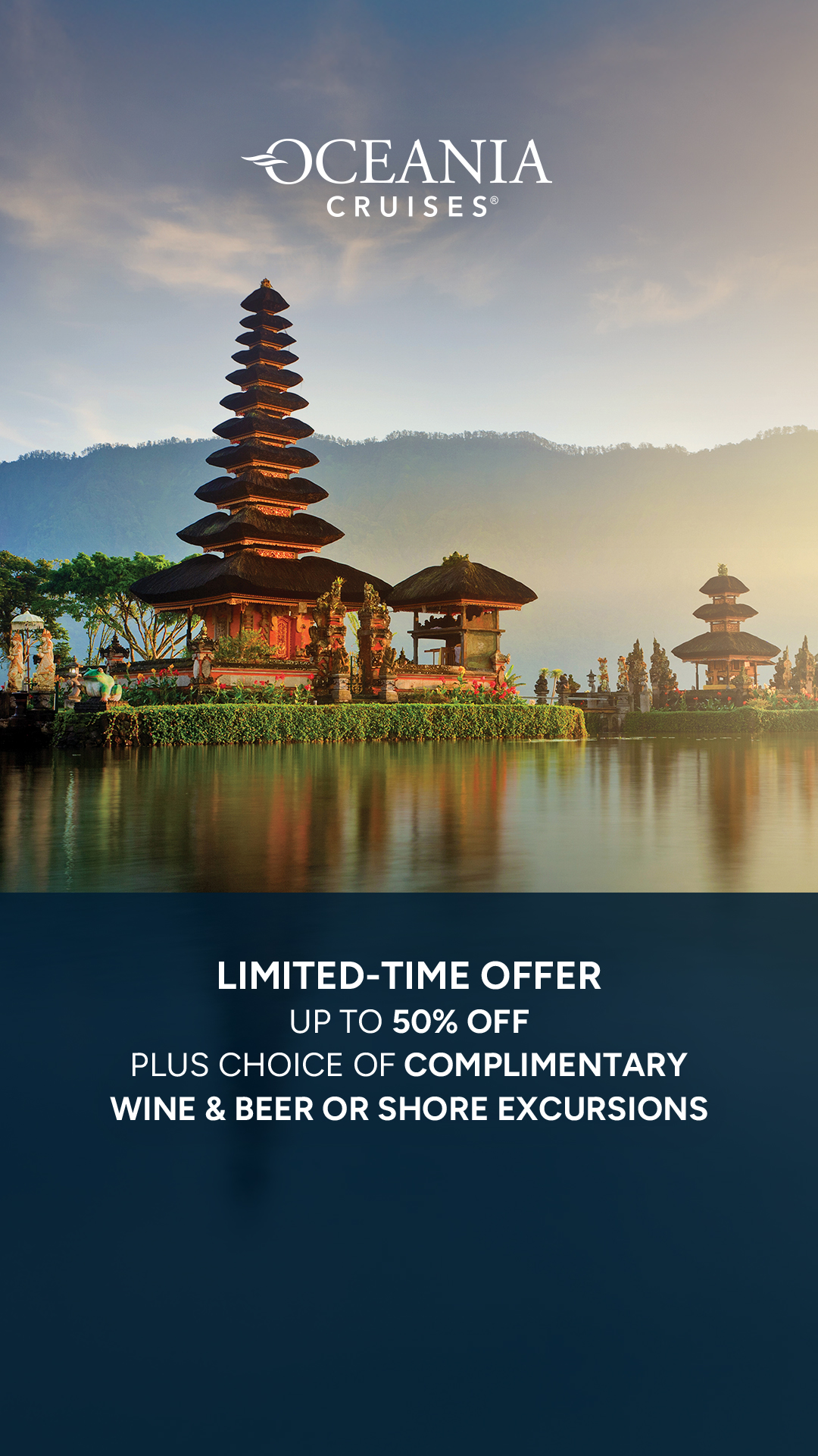 Oceania Cruises Facebook ad from Jun 1, 2026