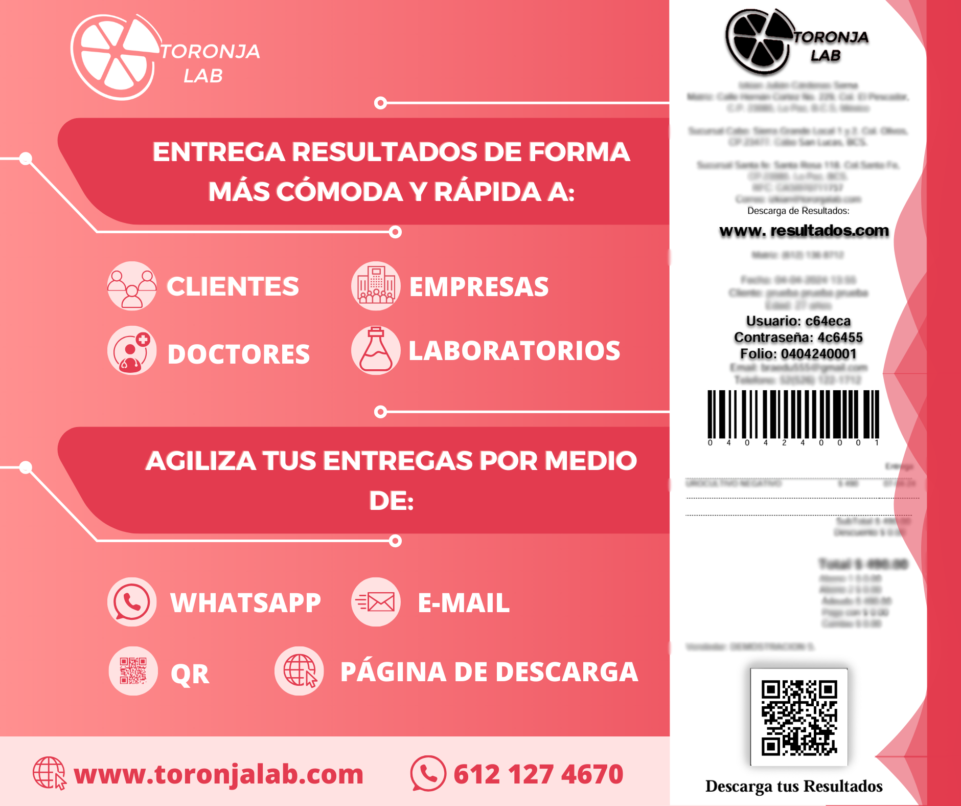 Toronja Lab Facebook ad: Chatea con nosotros