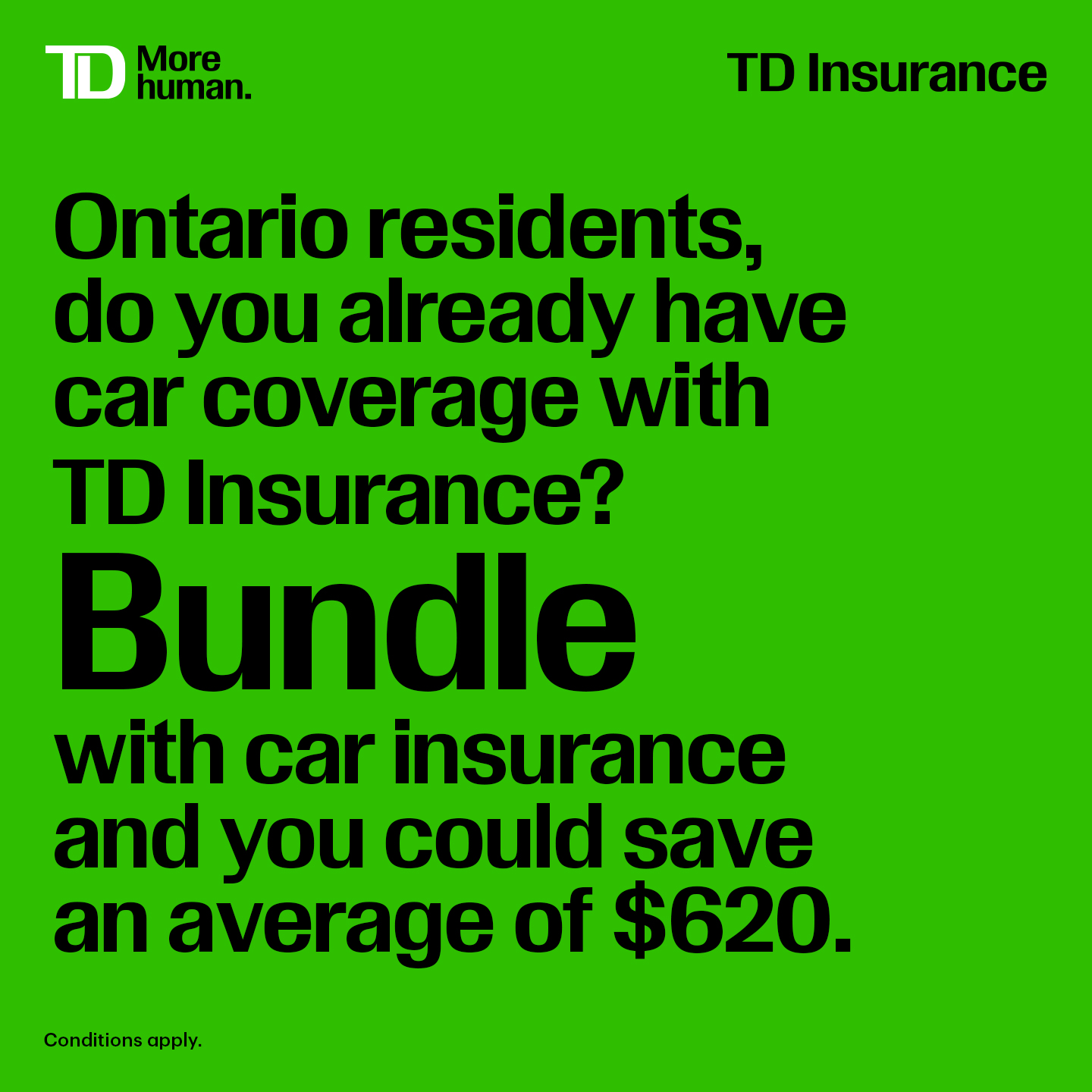 TD Insurance Facebook ad