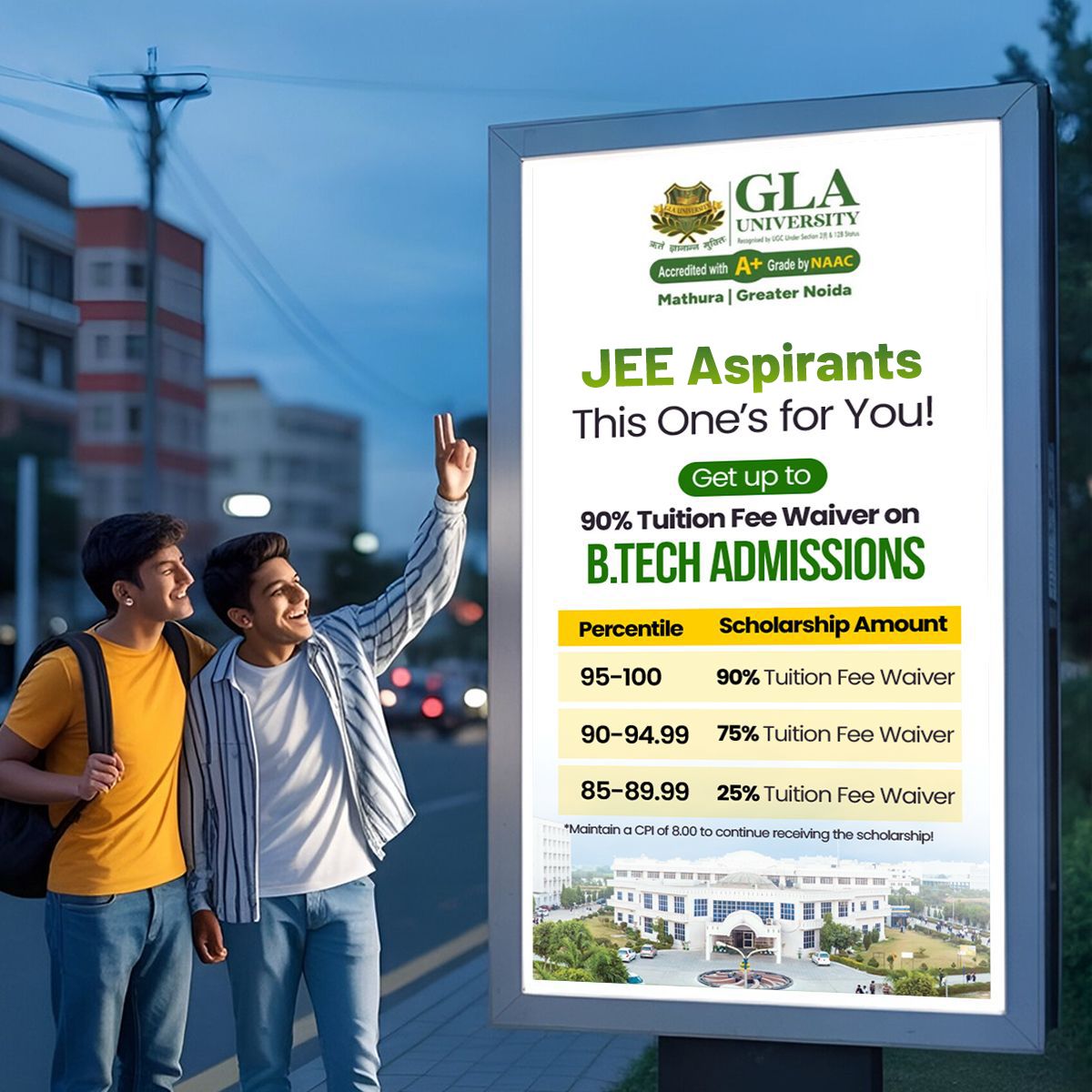 GLA University Facebook ad