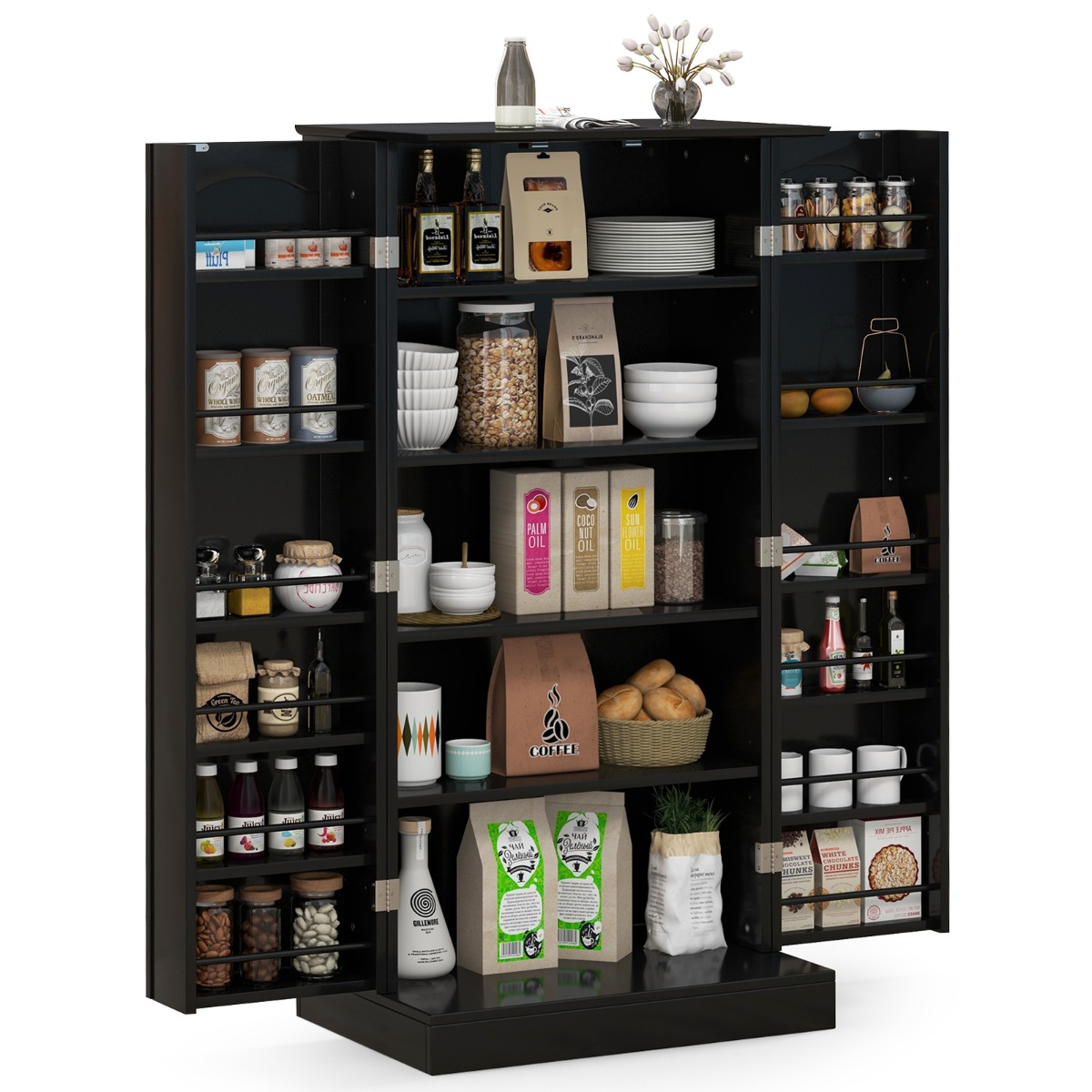 Costway-AU Facebook ad: Tired of messy countertops and overflowing pantries?