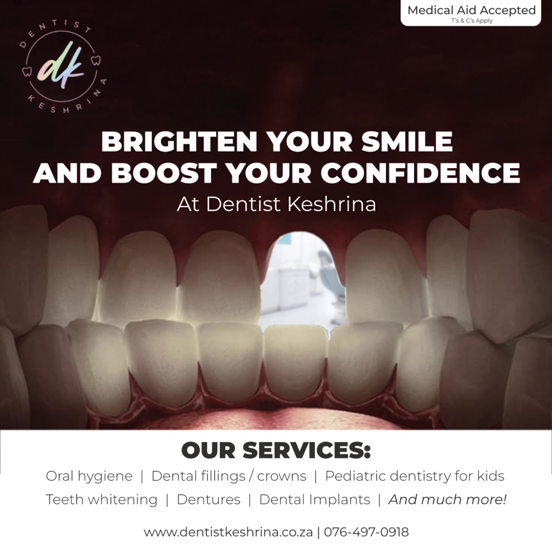 Dentist Keshrina Facebook ad: Brighten Your Smile and Boost Your Confidence with…