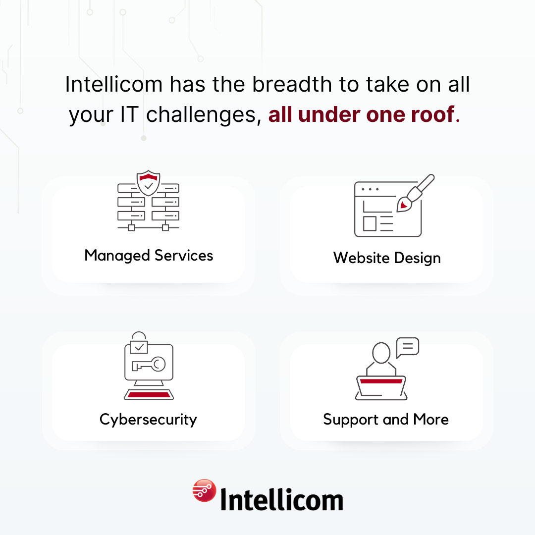 Intellicom Facebook ad: Your Trusted IT Partner