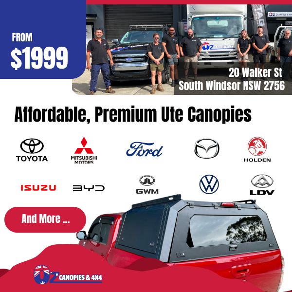 Oz Canopies & 4X4 Facebook ad from Oct 12, 2025